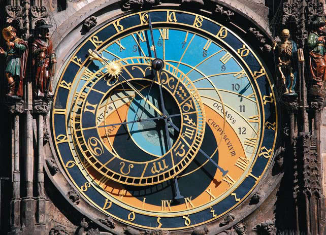 Знаменитые часы на башне ратуши, установленные в 1410 году на Староместской площади.