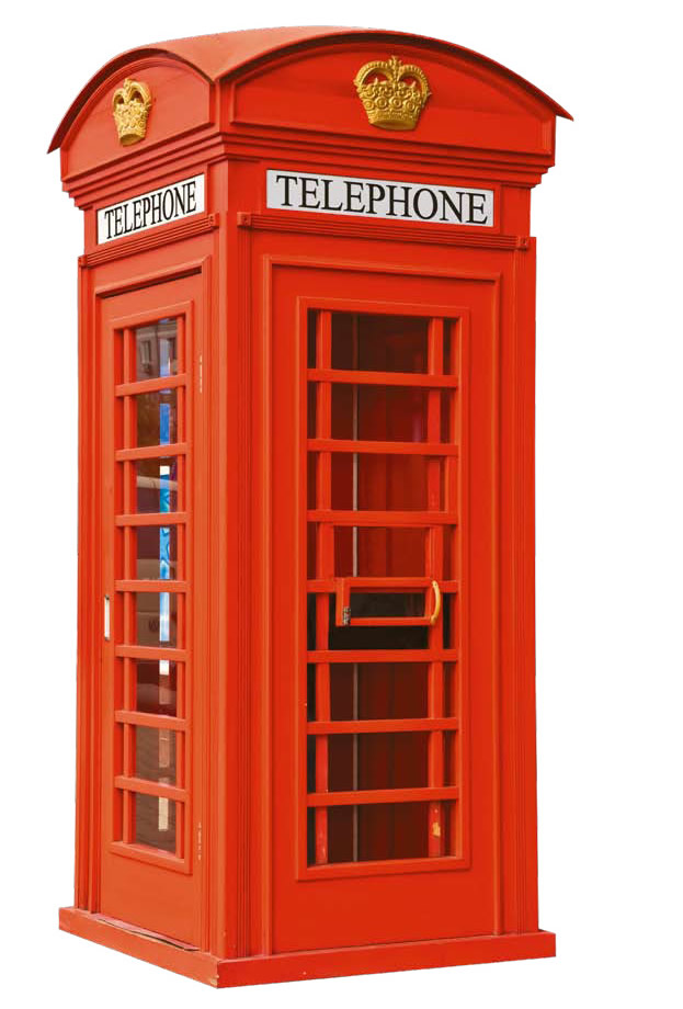 Лондонские красные телефонные будки